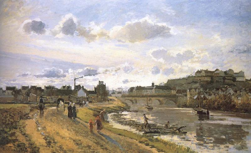 Camille Pissarro Pang plans raft Schwarz china oil painting image